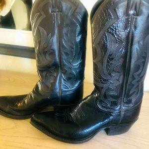 Black cowboy boots